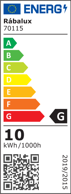 Svietidlo LED lištové LiTrack Spot 70115 10W 800lm 4000K 24VDC IP20 čierna - energetický štítok