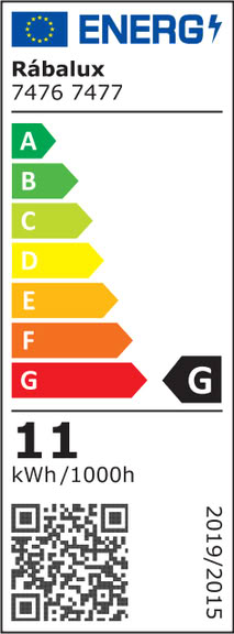 Svietidlo LED nástenné BALIMO 7476 12W 560lm 4000K 230V IP54 čierne
