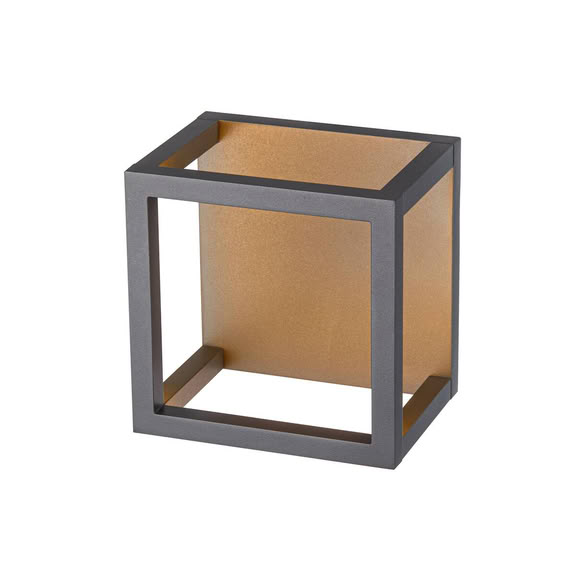 Svietidlo LED nástenné QUADRULO 1005202 7,5W 230lm 3000K 230V IP55 antracit