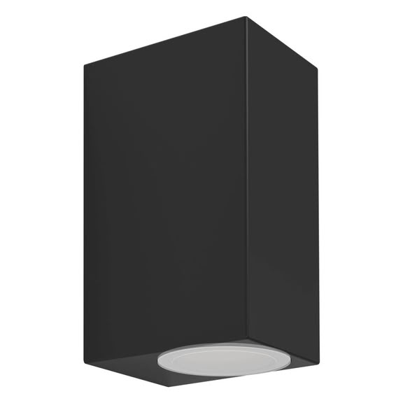 Svietidlo nastenné JABAGA 900276 max.2x4,6W GU10 230V IP44 čierna