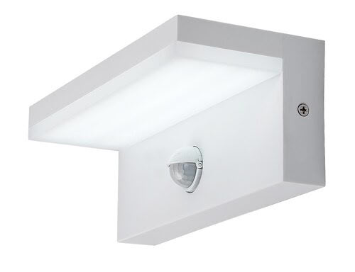 Svietidlo LED nástenné so senz. Zaragoza 77116 9W 1000lm 2700/4000/6500K 230V IP54 biela