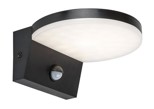Svietidlo LED nástenné so senz. Batildo 77119 9W 900lm 2700/4000/6500K 230V IP54 čierna