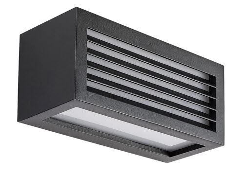 Svietidlo LED nástenné Lublin 77100 10W 480lm 4000K 230V IP54 čierna