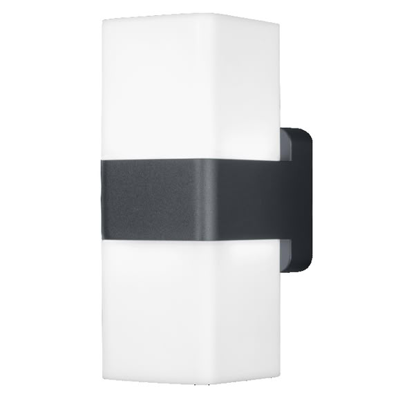 Svietidlo LED nástenné Cube UpDown 14W 950lm 3000K 230V IP44 tmavosivá SMART