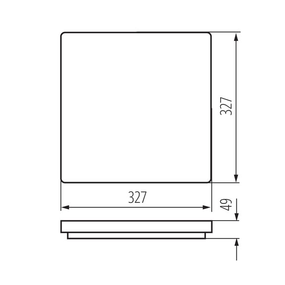 Svietidlo LED prisadené VARSO-L 26447 24W 2280lm 4000K 230V IP54