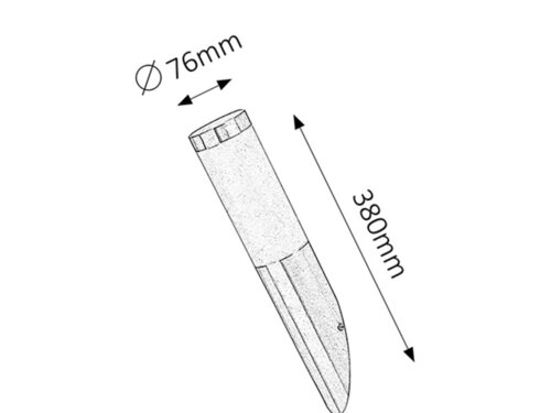 Svietidlo nástenné Inox torch 8261 max. 60W E27 230V IP44