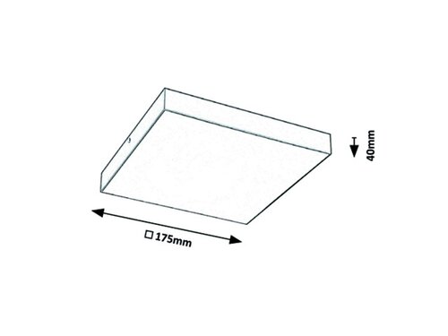 Svietidlo LED prisadené Tartu 7899 18W 1800lm 2800-4000-6000K IP44