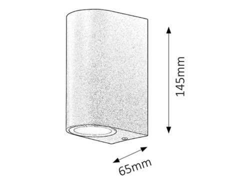 Svietidlo nástenné Chile 8030 max. 2x35W GU10 230V IP44