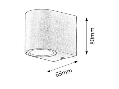 Svietidlo nástenné Chile 8029 max. 35W GU10 230V IP44
