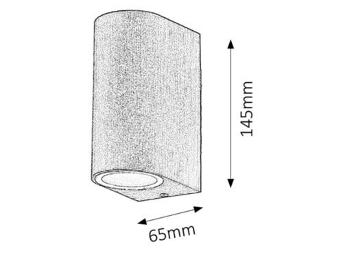 Svietidlo nástenné Chile 8019 max. 2x35W GU10 230V IP44