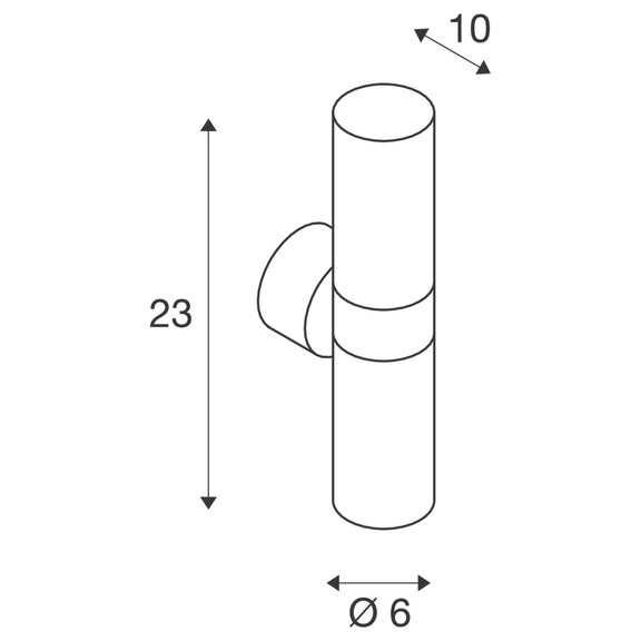 Svietidlo nástenné ASTINA UP/DOWN QPAR51 WL 228771 max.2x11W GU10 230V IP44