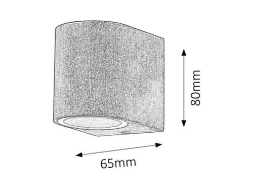 Svietidlo nástenné Chile 8018 max. 35W GU10 230V IP44