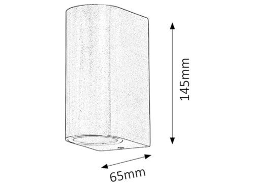 Svietidlo nástenné Chile 8034 max. 2x35W GU10 230V IP44