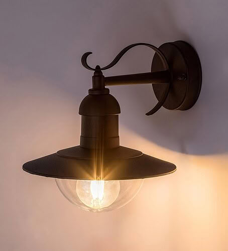 Svietidlo nástenné Oslo 8680 max. 60W E27 230V IP44 čierne