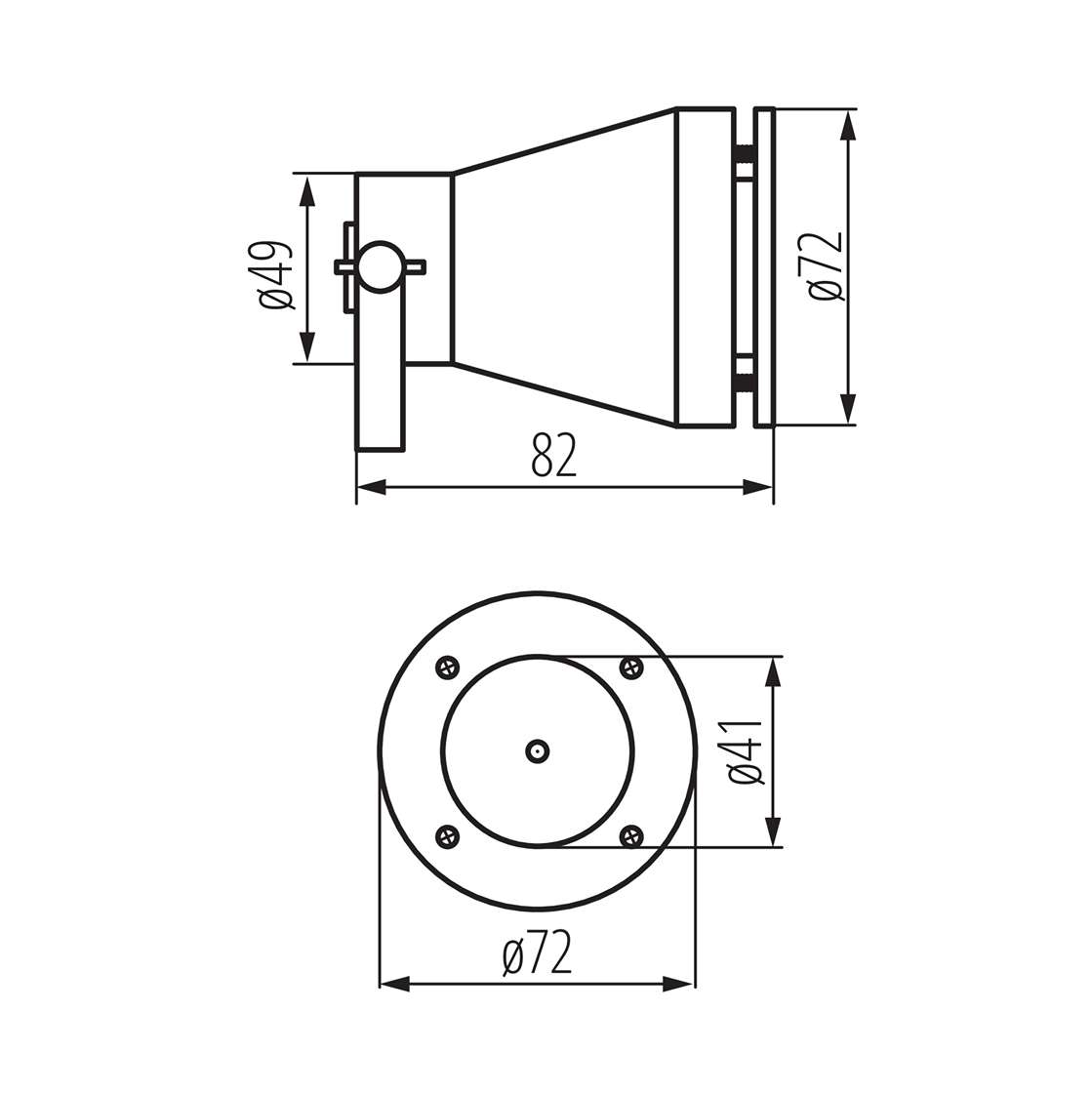 Svietidlo LED bazénové AKVEN 25720 5W 370lm 3000K 12V zelená