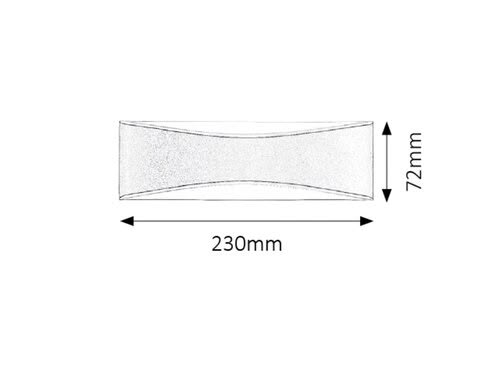 Svietidlo LED nástenné Birmingham 8795 10W 850lm 4000K 230V IP65 sivá