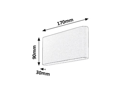 Svietidlo LED nástenné Nesna 7952 max. 2x6W 2x264lm 3000K 230V IP54 antracit