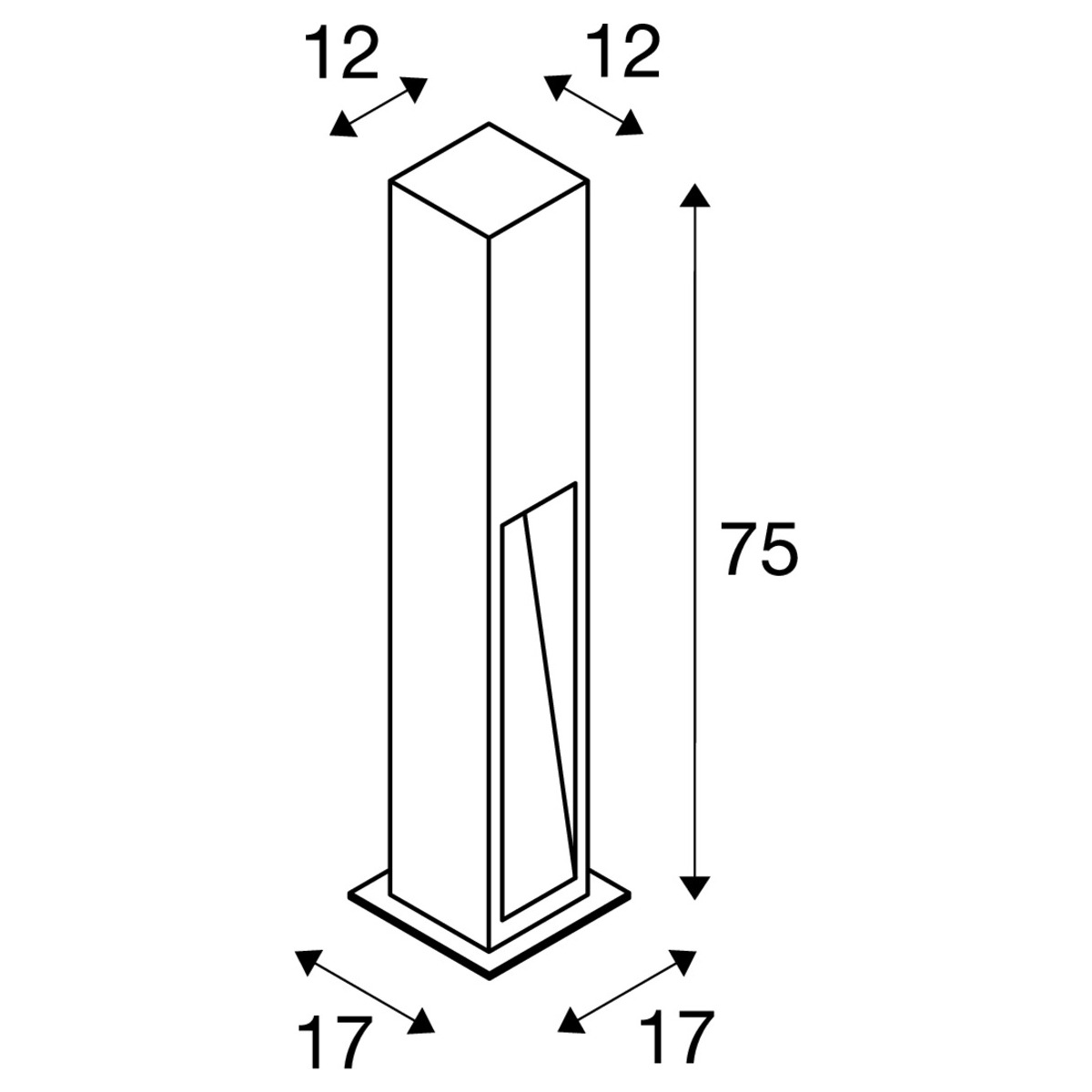 Svietidlo LED stĺpikové ARROCK STONE 231371 6W 330lm 3000K 230V IP44 kameňovo sivá