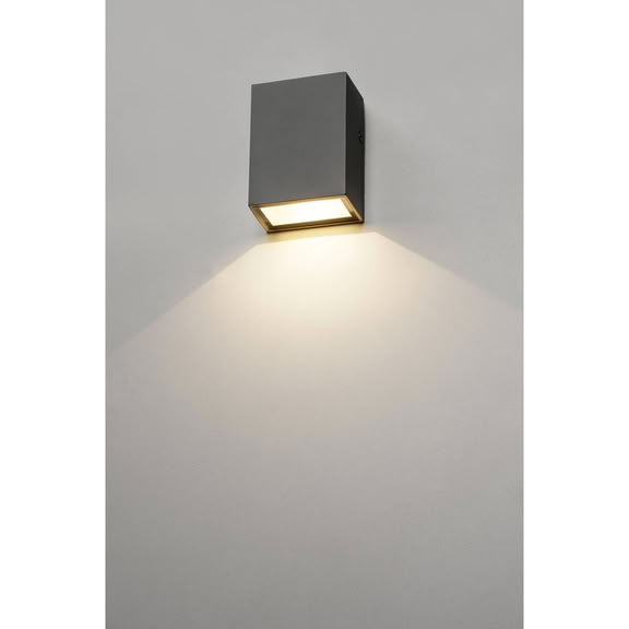 Svietidlo LED nastenné QUAD I 232465 4,6W 80lm 3000K 230V IP44 antracit