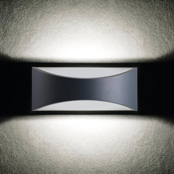 Svietidlo LED nástenné BISO 29260 8W 140lm 4000K 230V IP54 grafit