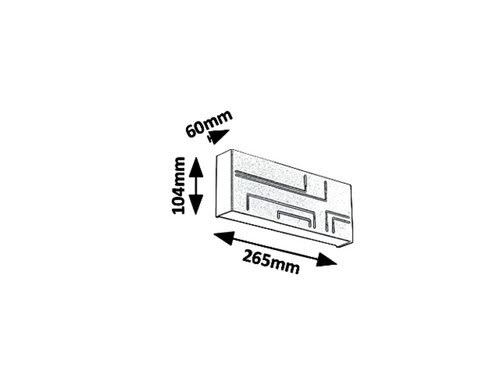 Svietidlo LED nastenné Maribor 8873 12W 780lm 4000K 230V IP65 čierne