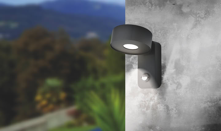 Svetidlo LED nástenné so senz. PALOSCO 98738 6W 500lm 3000K 230V IP44