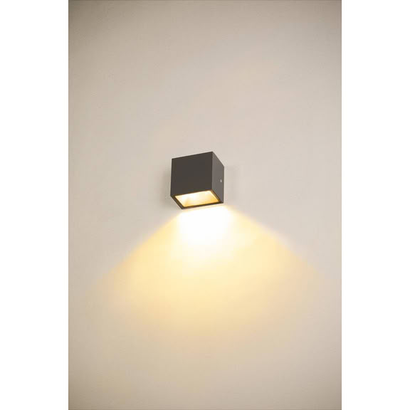 Svietidlo LED nástenné SITRA S WL SINGLE 1005148 6,2W 580lm 4000K IP44 antracit