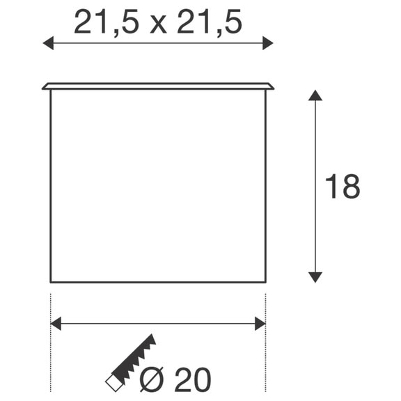 Svietidlo zemné DASAR 215 229234 max.75W GU10 230V IP67 hliník/nerezová oceľ