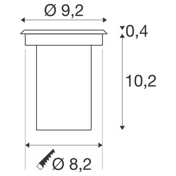 Svietidlo LED zemné DASAR 920 LV 233500 6,5W 520lm 3000K 12-24V IP67 nerez