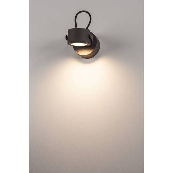 Svietidlo nástenné SITRA 360 WL 231515 9W GX53 90° 230V IP44 antracit
