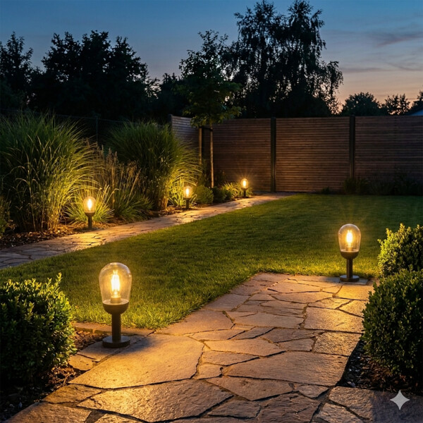 Svietidlo stĺpikové LIEGO 35 B 36534 max.15W E27 230V IP44 čierna
