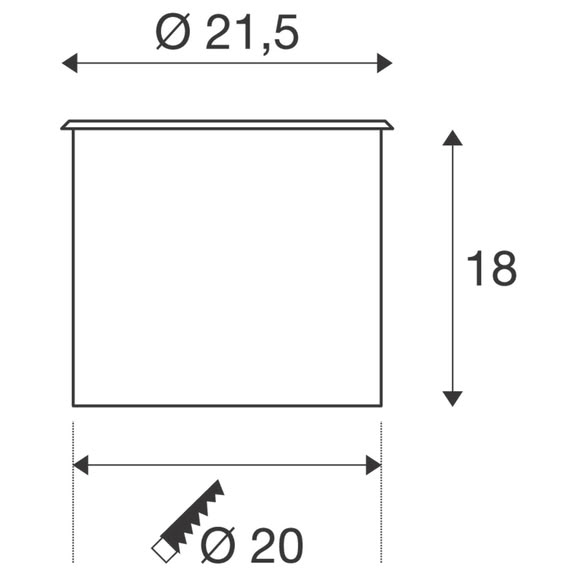 Svietidlo zemné DASAR 215 229230 max.75W GU10 230V IP67 hliník/nerezová oceľ