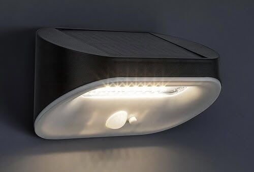 Svietidlo LED solárne so senz. Brezno 77006 3,2W 145lm 4000K 3,7VDC IP44 čierna