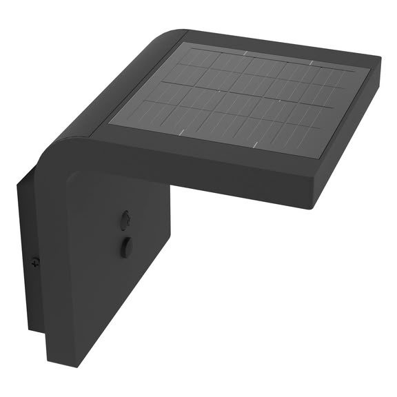 Svietidlo LED solárne so senz. SPIANTE 901082 6W 800lm 3000K IP44 čierna