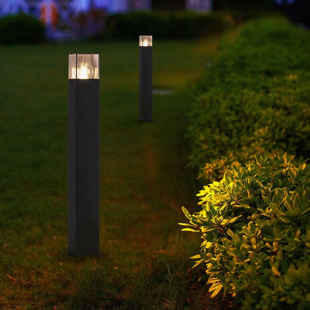 Svietidlo stĺpikové Loanda 77082 max.60W E27 230V IP54 čierna