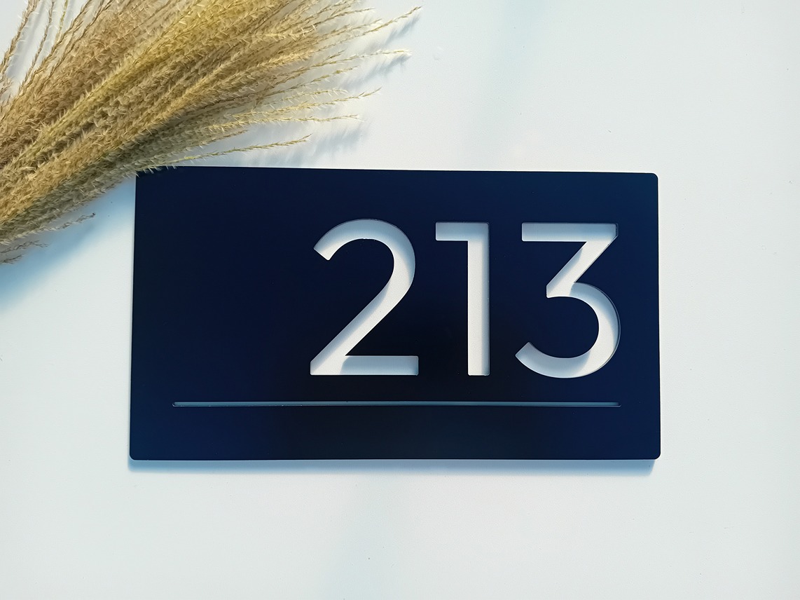 Číslo na dom: Obdĺžnik mini line