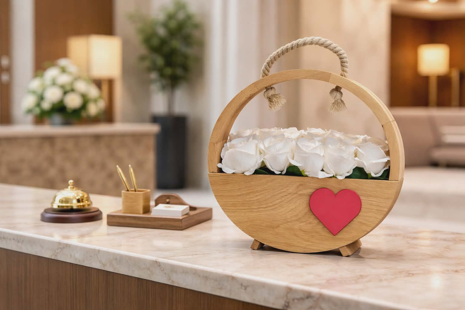 Elegantná drevená dekorácia do interiéru