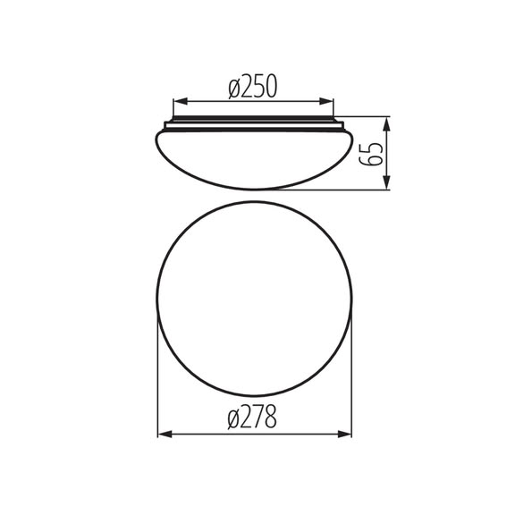 Svietidlo LED prisadené CORSO V2 31220 12W 900lm 4000K 230V IP44