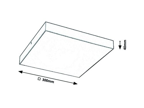 Svietidlo LED prisadené Tartu 7900 24W 2500lm 2800-4000-6000K 230V IP44