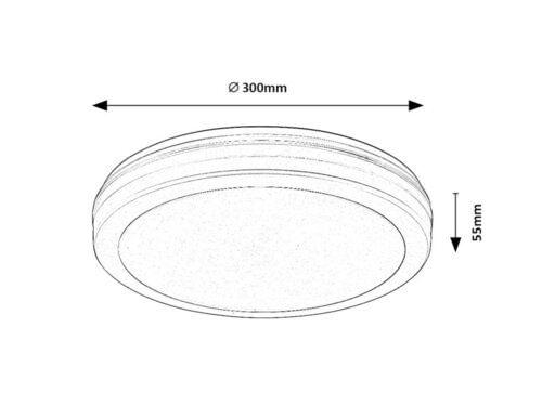 Svietidlo LED prisadené Indre 77036 28W 2600lm 3000-6000K 230V IP54 biela