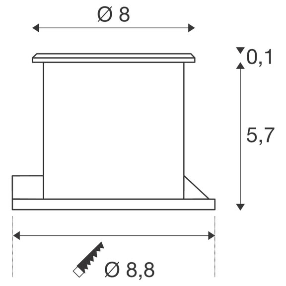 Svietidlo LED zemné DASAR FLAT228412 4,3W 140lm 3000K 230V IP67 hliník/nerezová oceľ