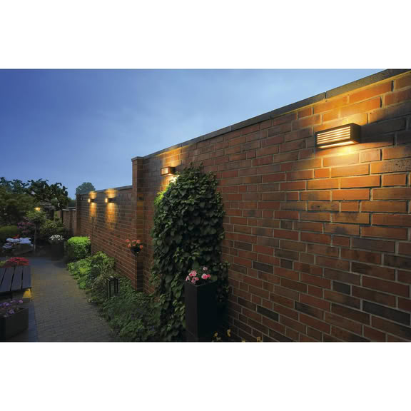 Svietidlo nastenné BOX-L 232495 max.18W E27 230V IP44 antracit