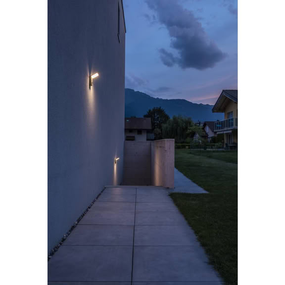 Svietidlo LED nastenné so senz. ORDI 232915 9W 500lm 3000K 230V IP44 antracit