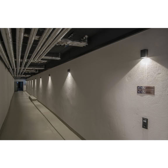 Svietidlo LED nastenné QUAD XL 1 232435 4,5W 260lm 3000K 230V IP44 antracit