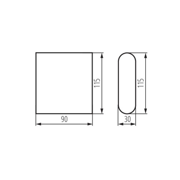 Svietidlo LED nástenné GARTO 29270 8W 300lm 4000K 230V IP54 grafit