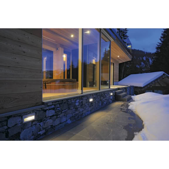 Svietidlo LED nastenné BRICK DOWNUNDER WL 229702 1,4W 30lm 3000K 230V I54 strieborná