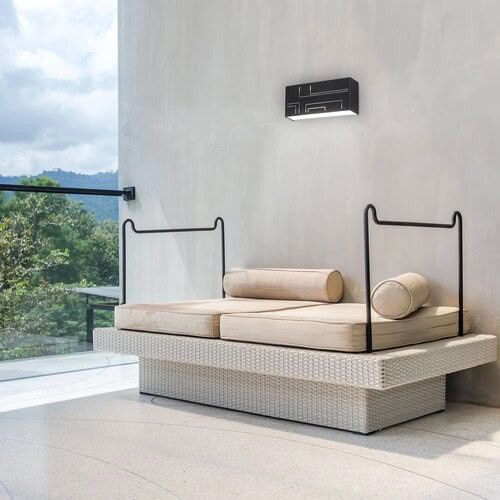 Svietidlo LED nastenné Maribor 8873 12W 780lm 4000K 230V IP65 čierne