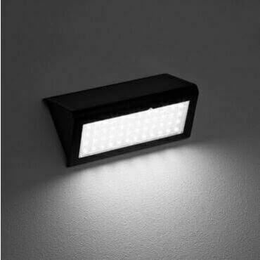 Svietidlo nástenné solárne ORO-ALBA-6W-3-MIC-CW 6W 730lm 6500K 3,2V DC IP54