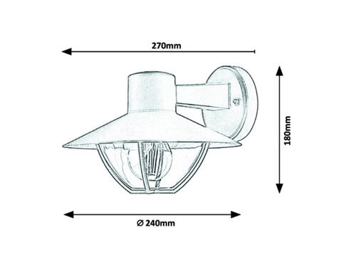 Svietidlo nástenné Almada 7884 1x10W E27 230V IP44 hnedé