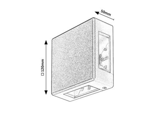 Svietidlo LED nástenné Lippa 7317 6W 190lm 3000K 230V IP54